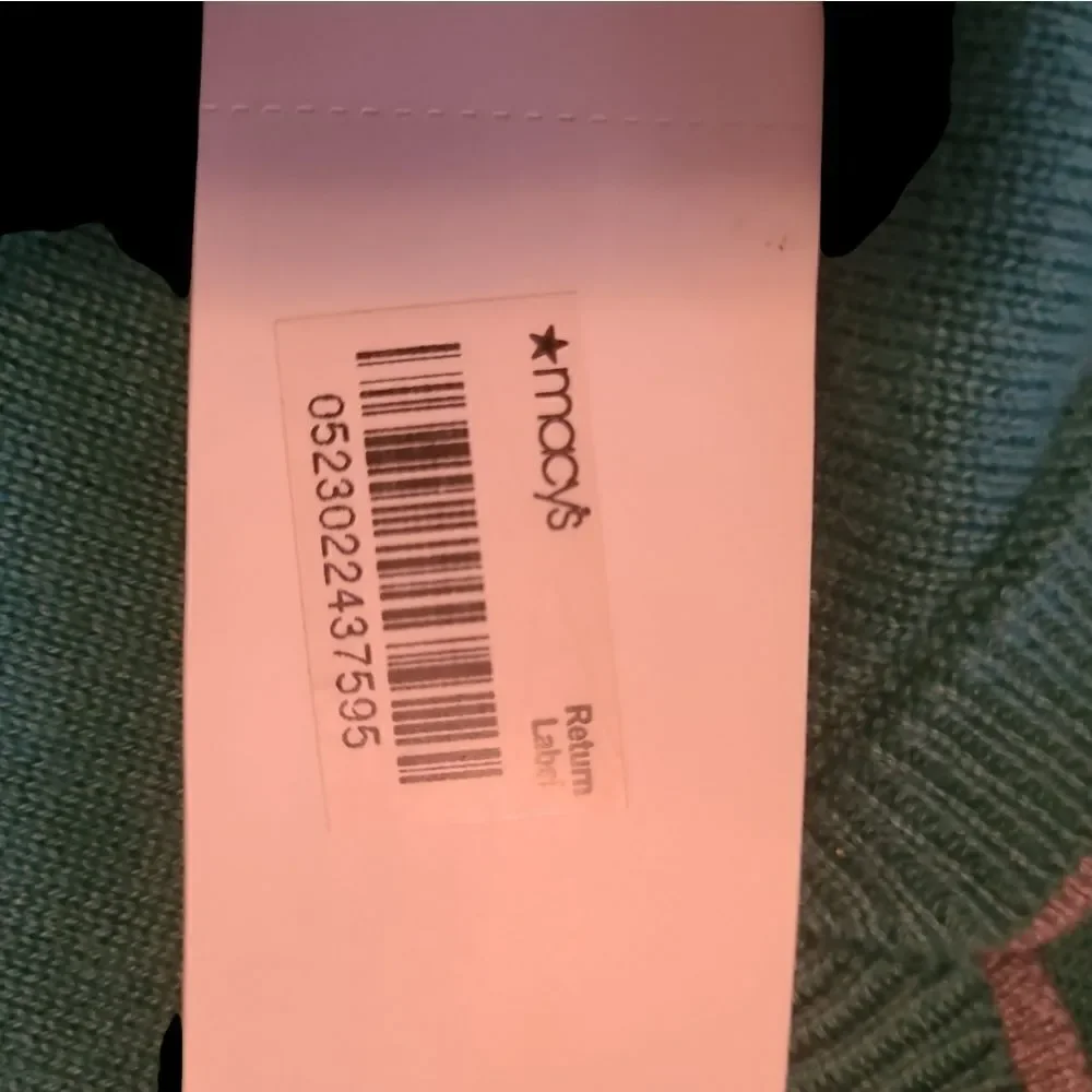 Perry Ellis Spruce Green v neck pullover er sweater sz M/M cotton poly blend